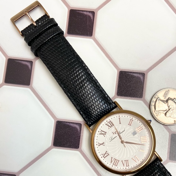 Lucien Piccard Rose Gold-Tone Stainless Steel Men's 40mm Dress Watch Roman Num. - Picture 13 of 16